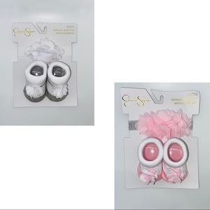New Jessica Simpson booties & headband set